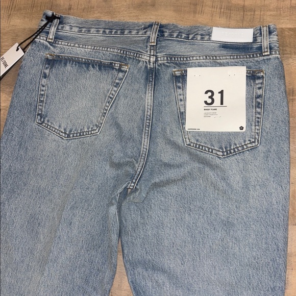 Re/Done Baggy Flare Low-Rise Denim Jeans Oaji Indigo Size 31 NWT NEW $345 - Picture 7 of 9